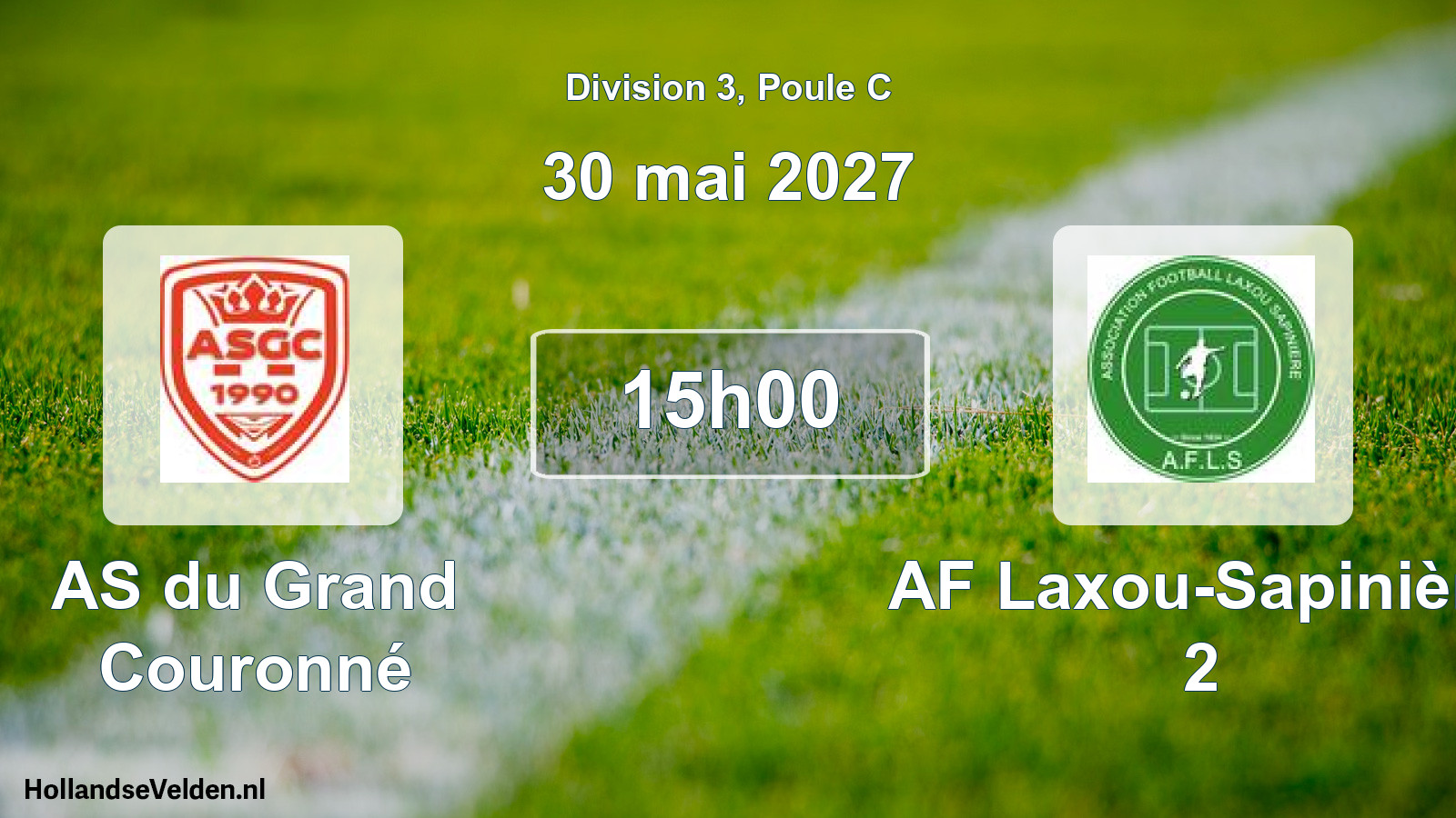 Scheduled Match: AS du Grand Couronné - AF Laxou-Sapinière 2 (30 May 2027)