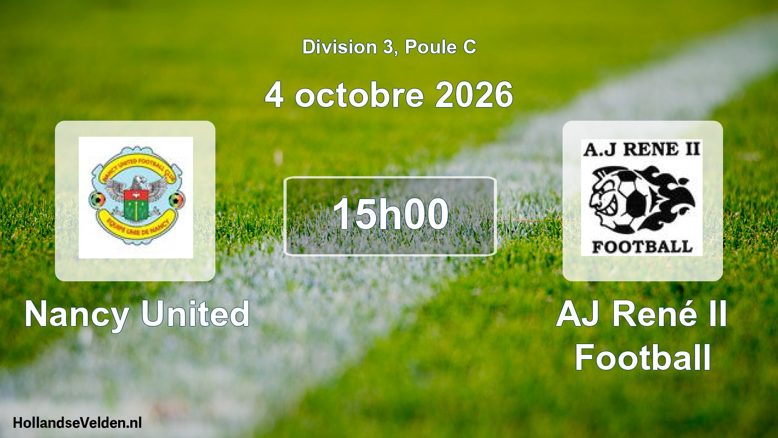 Geplande wedstrijd: Nancy United - AJ René II Football (4 oktober 2026)