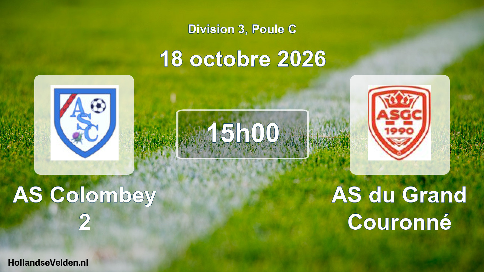 Scheduled Match: AS Colombey 2 - AS du Grand Couronné (18 October 2026)