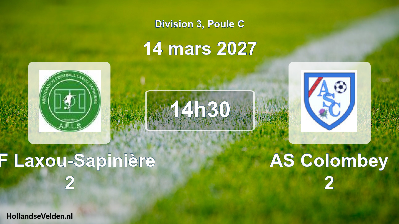 Scheduled Match: AF Laxou-Sapinière 2 - AS Colombey 2 (14 March 2027)