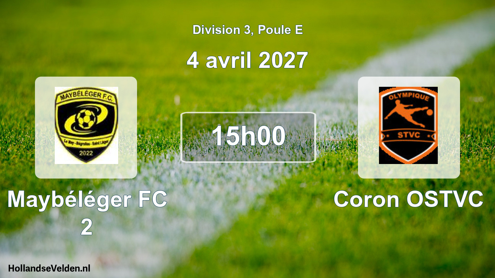 Scheduled Match: Maybéléger FC 2 - Coron OSTVC (4 April 2027)