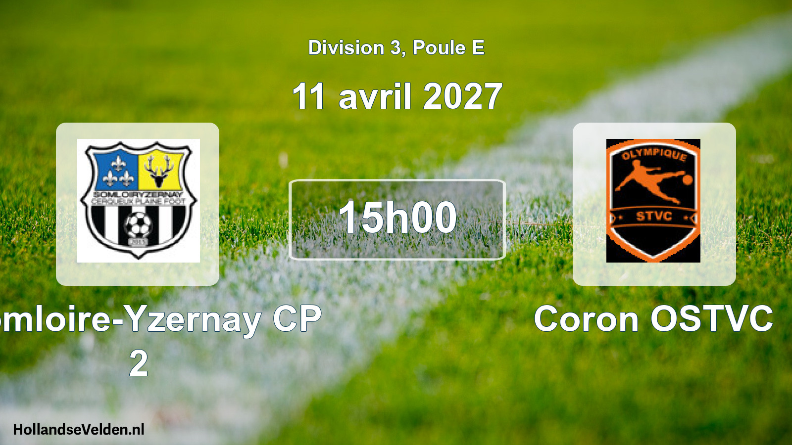 Scheduled Match: Somloire-Yzernay CP 2 - Coron OSTVC (11 April 2027)