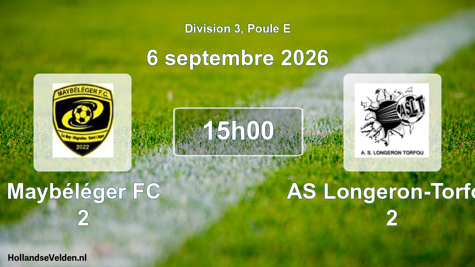 Scheduled Match: Maybéléger FC 2 - AS Longeron-Torfou 2 (6 September 2026)