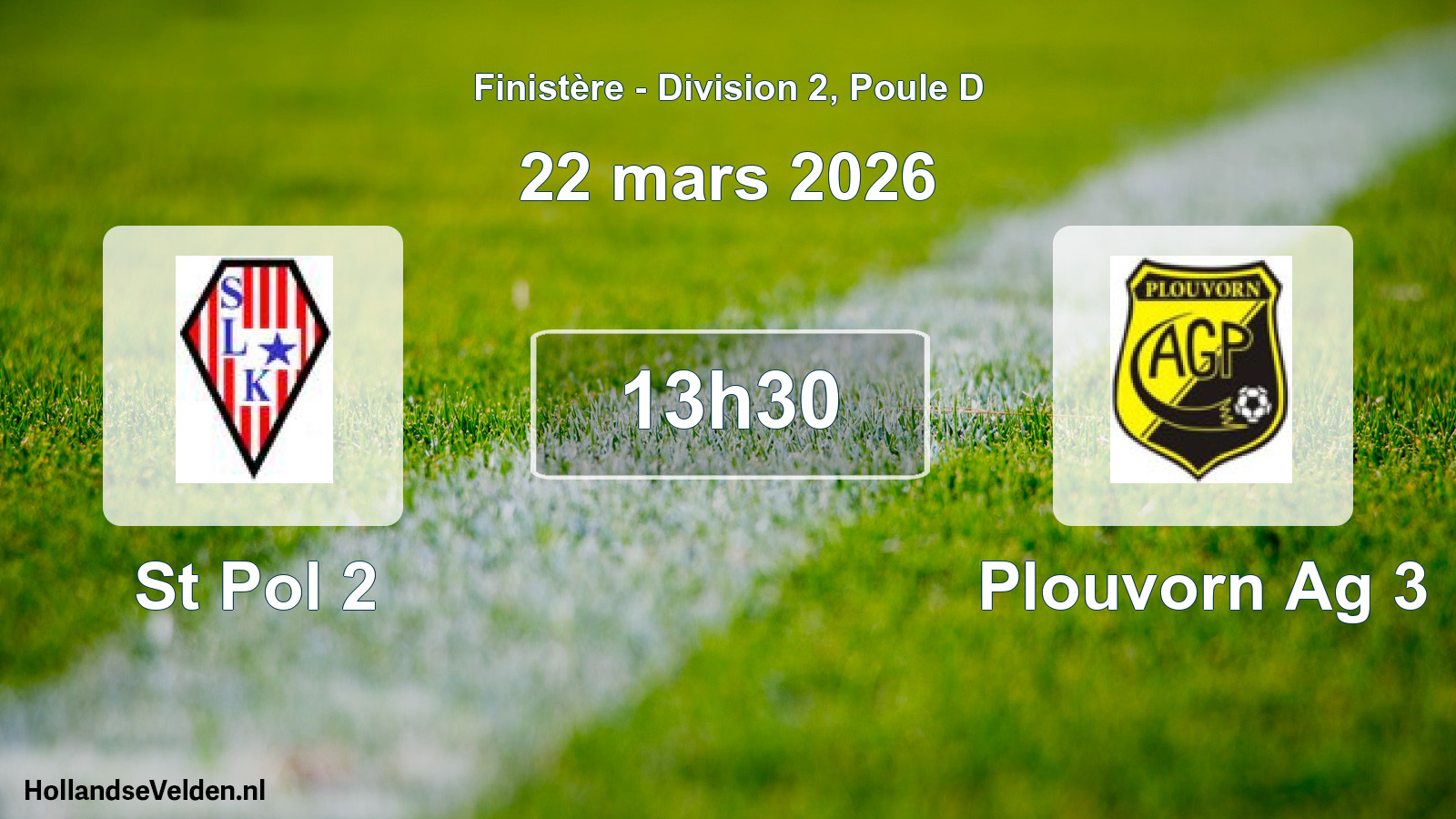 Geplande wedstrijd: St Pol 2 - Plouvorn Ag 3 (22 mars 2026)