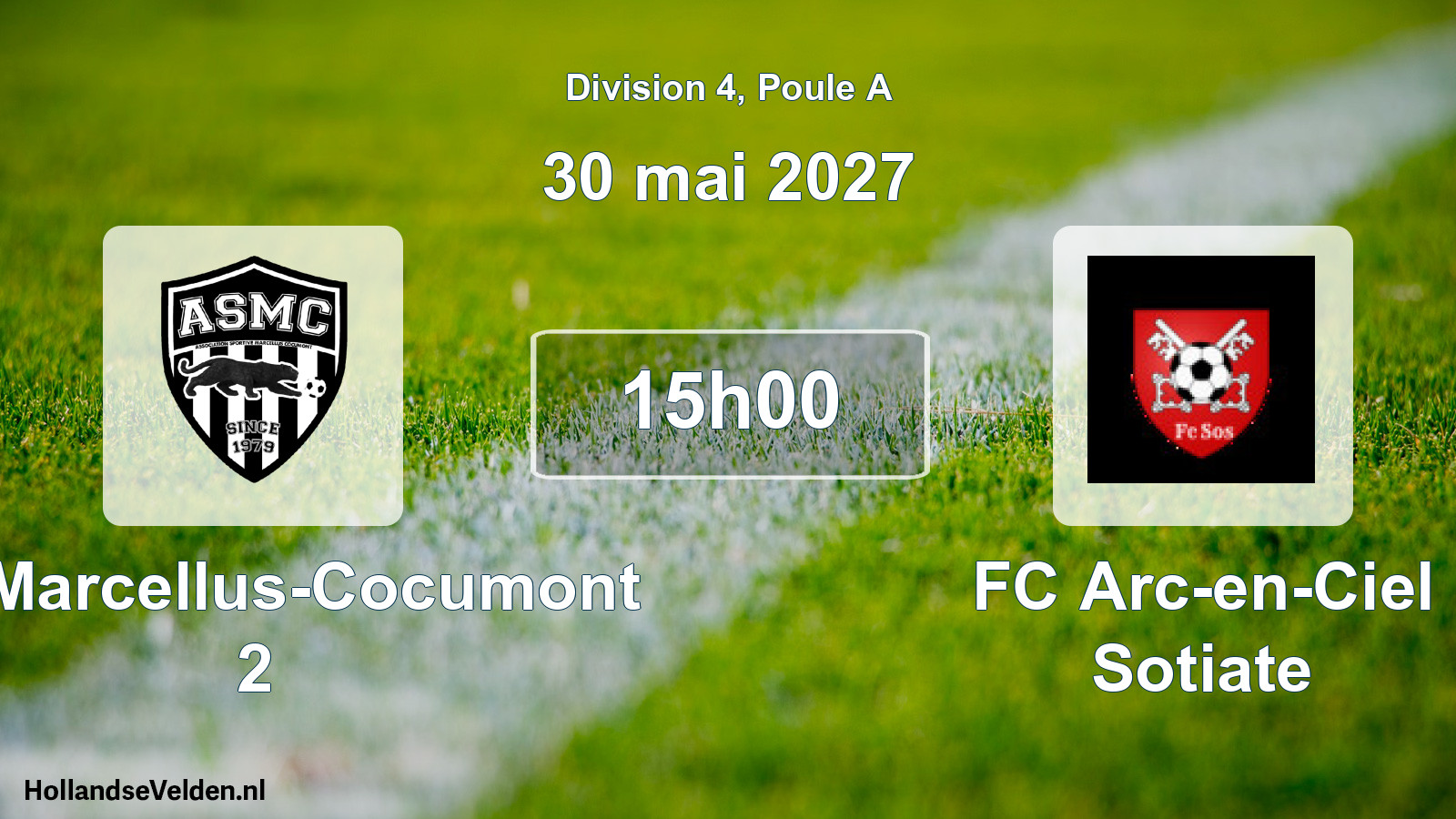 Scheduled Match: AS Marcellus-Cocumont 2 - FC Arc-en-Ciel Sotiate (30 May 2027)