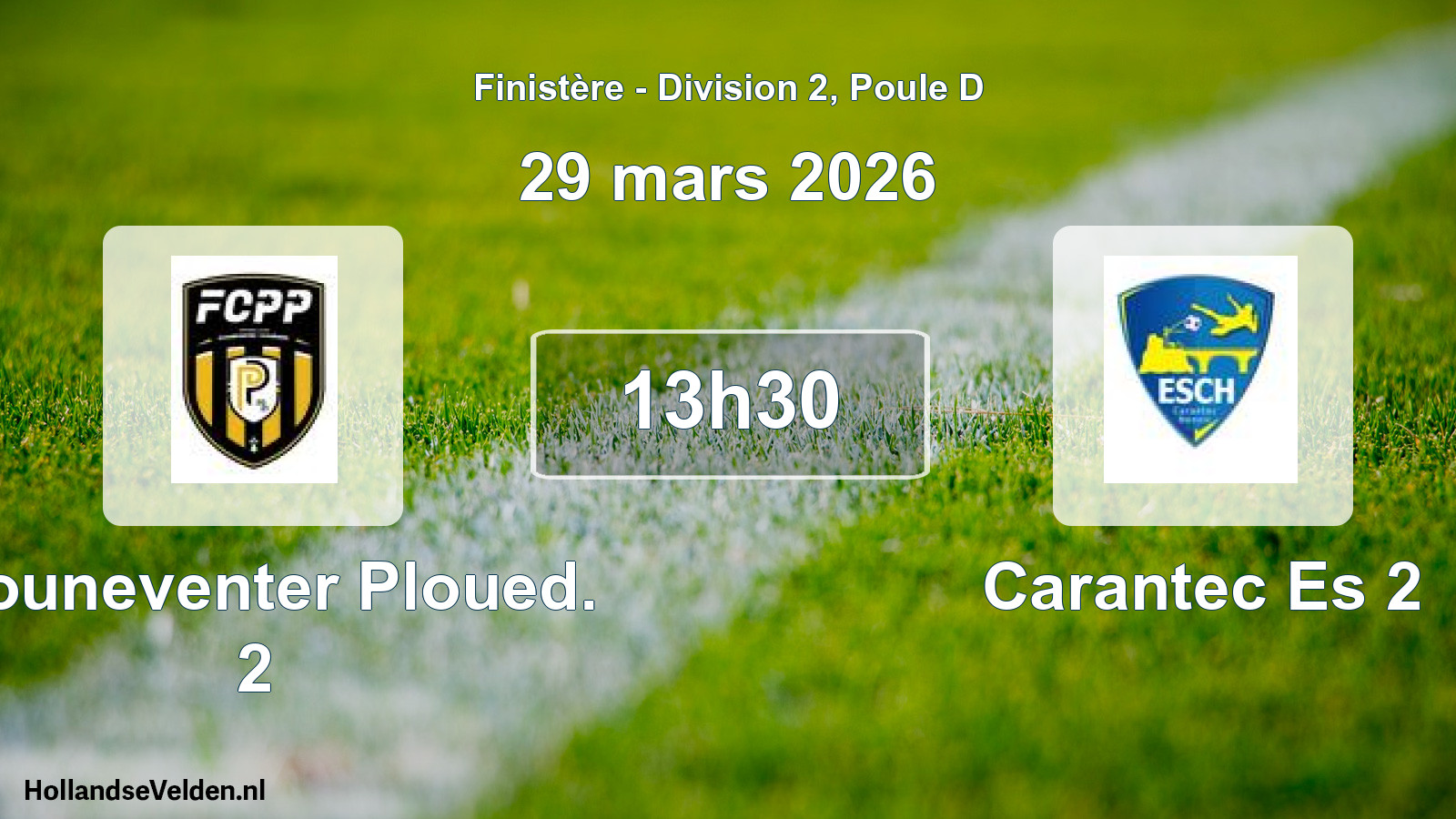 Geplande wedstrijd: Plouneventer Ploued. 2 - Carantec Es 2 (29 mars 2026)