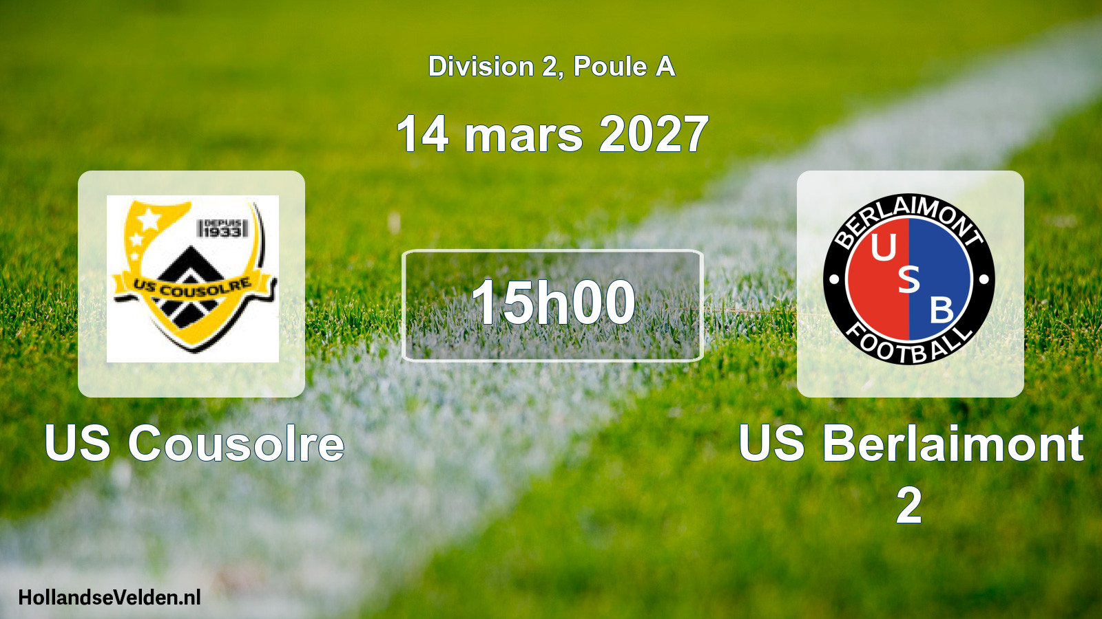 Scheduled Match: US Cousolre - US Berlaimont 2 (14 March 2027)