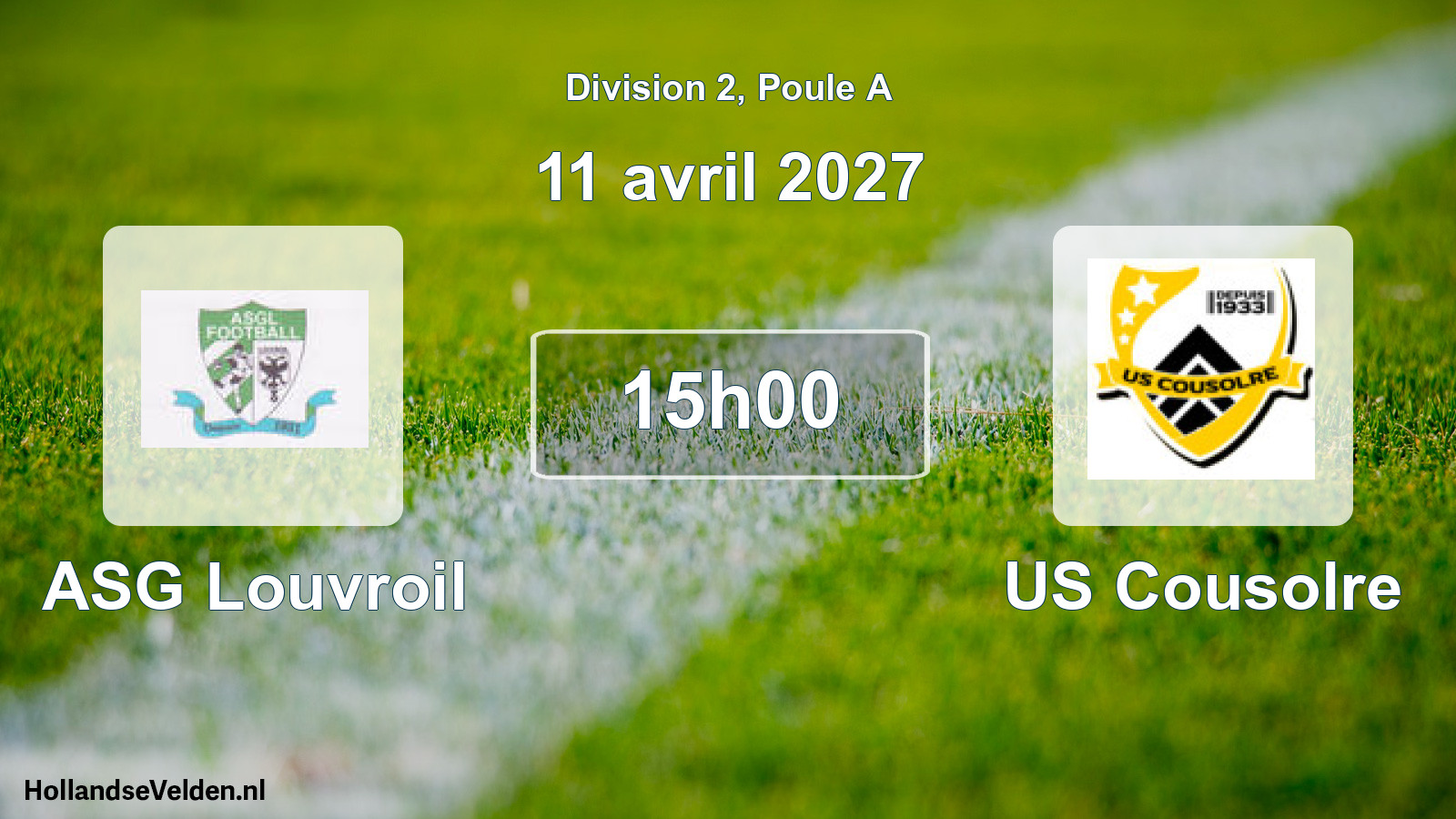 Scheduled Match: ASG Louvroil - US Cousolre (11 April 2027)