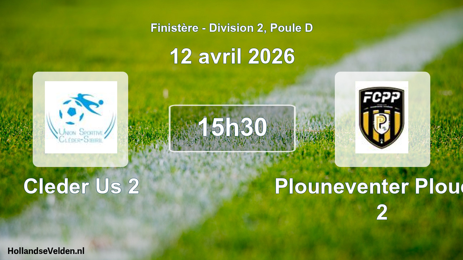 Geplande wedstrijd: Cleder Us 2 - Plouneventer Ploued. 2 (12 avril 2026)