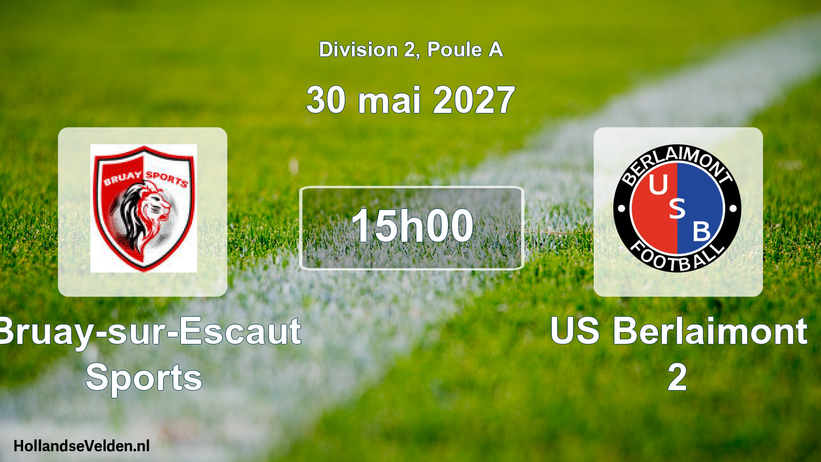 Scheduled Match: Bruay-sur-Escaut Sports - US Berlaimont 2 (30 May 2027)