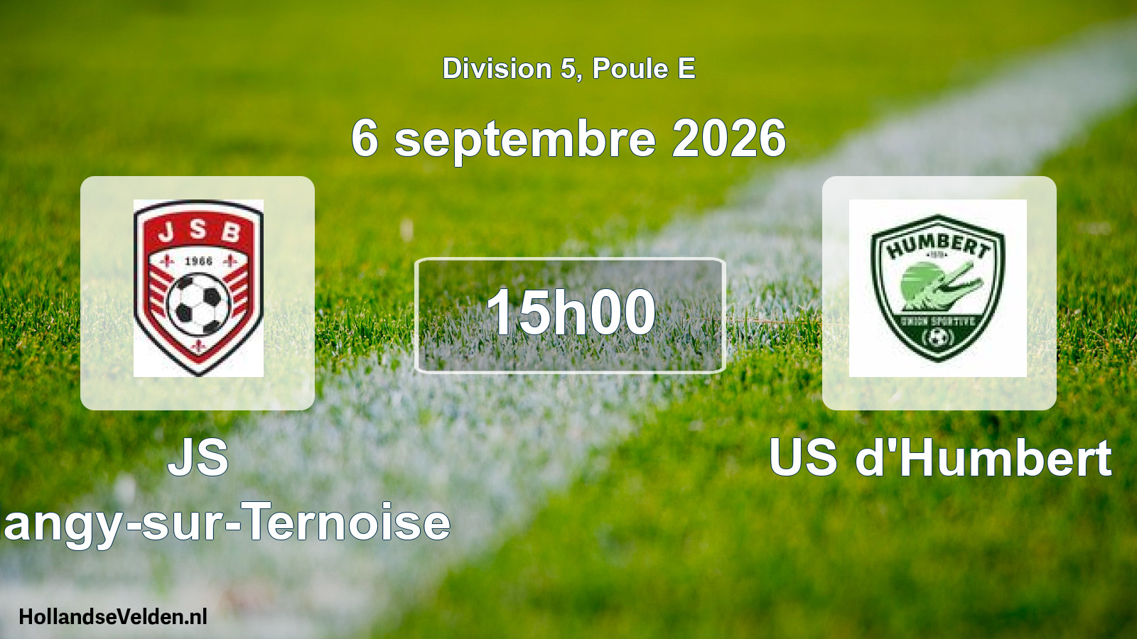 Match programmé: JS Blangy-sur-Ternoise - US d'Humbert (6 septembre 2026)