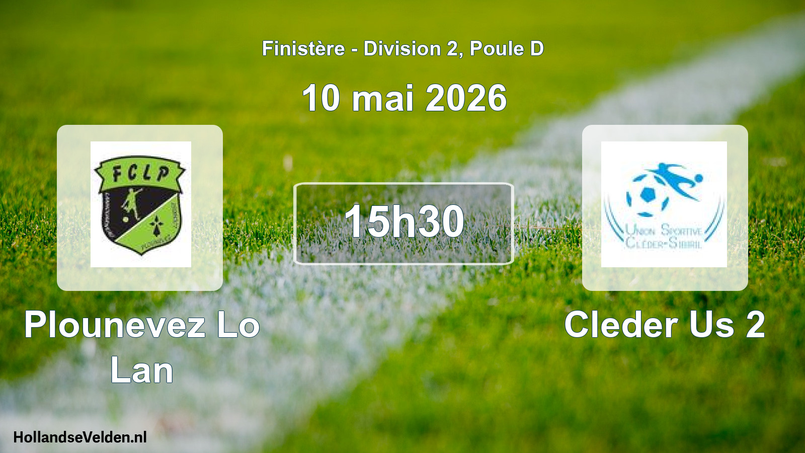 Geplande wedstrijd: Plounevez Lo Lan - Cleder Us 2 (10 mai 2026)