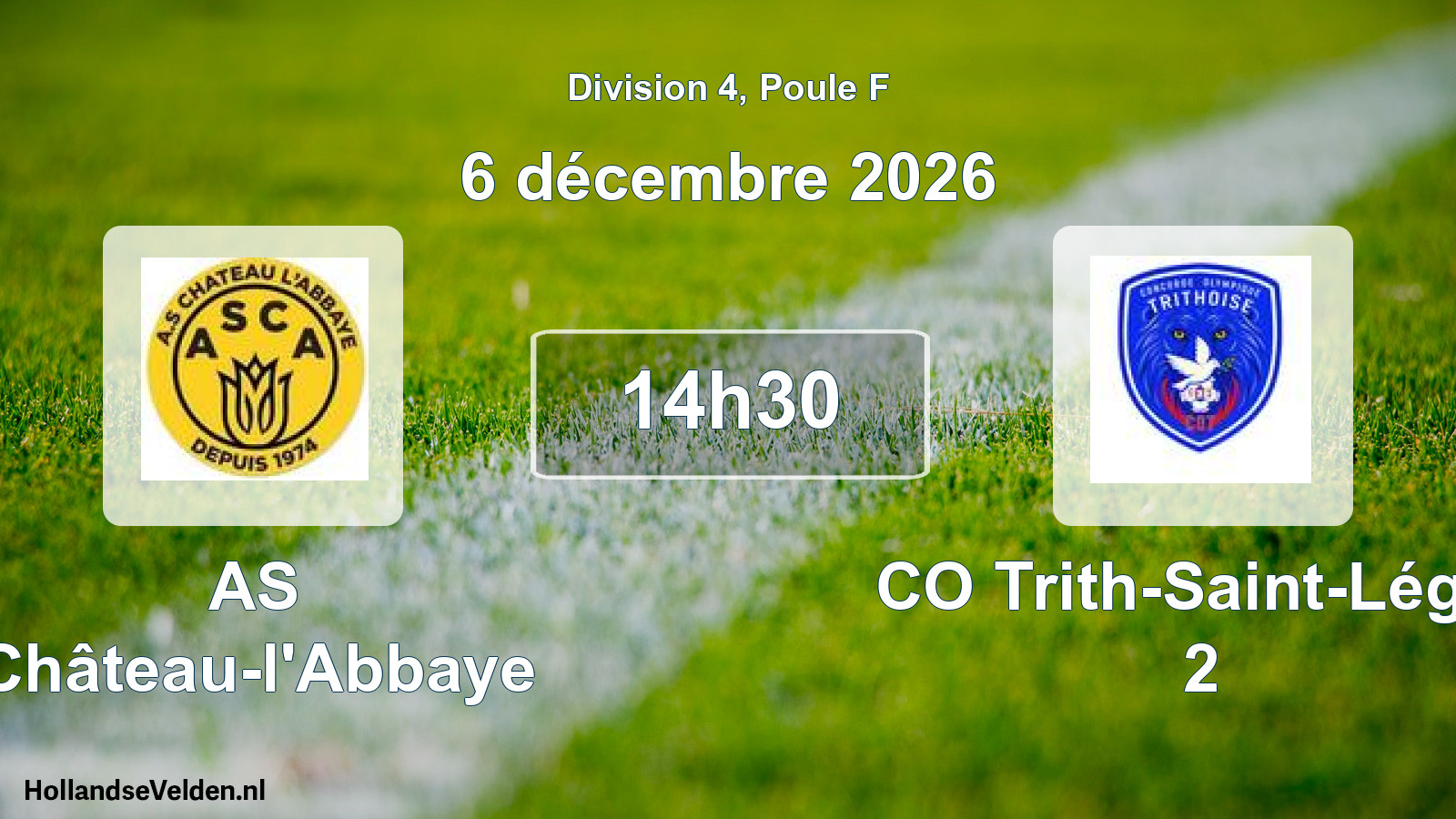 Scheduled Match: AS Château-l'Abbaye - CO Trith-Saint-Léger 2 (6 December 2026)