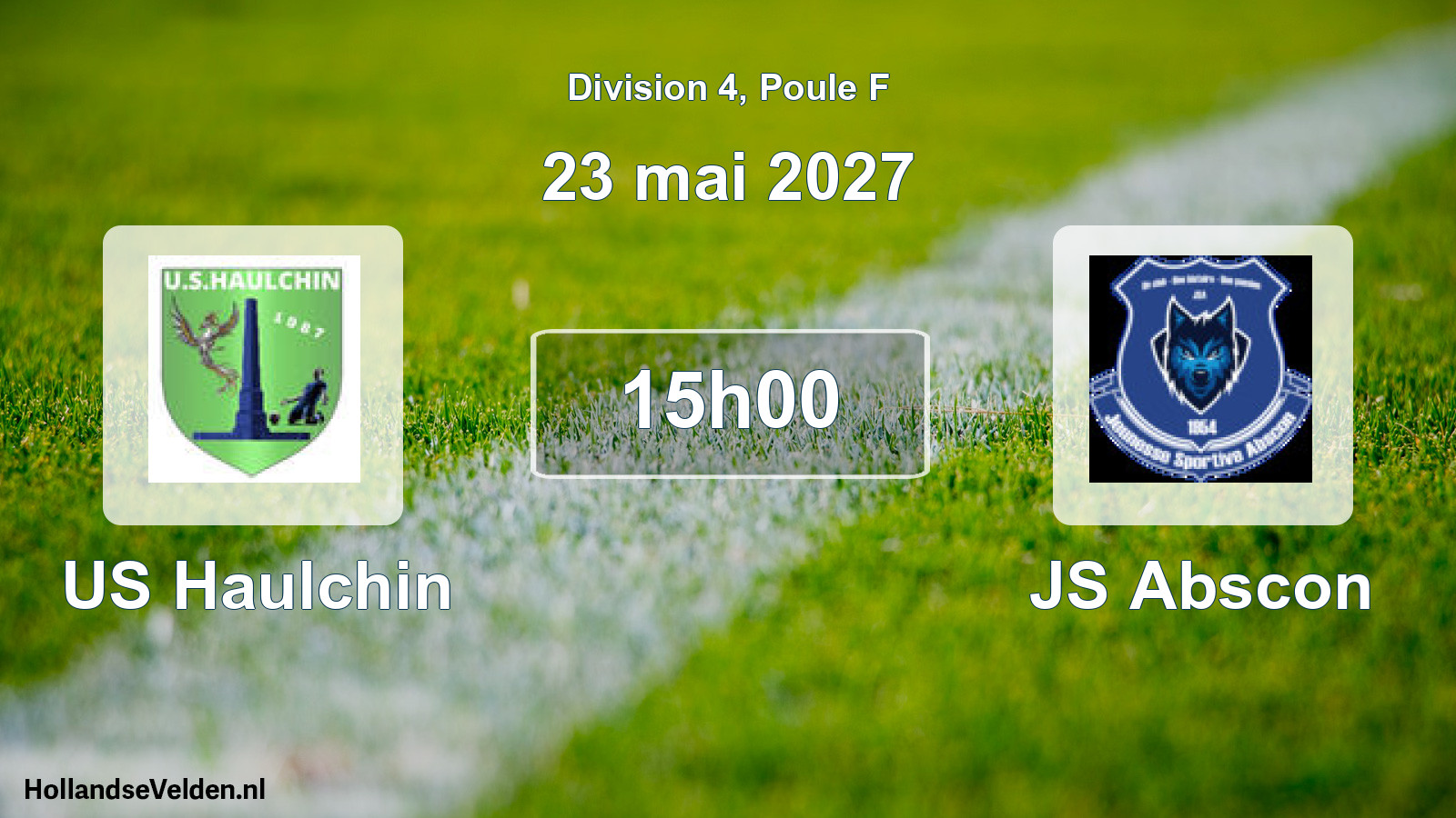 Match programmé: US Haulchin - JS Abscon (23 mai 2027)