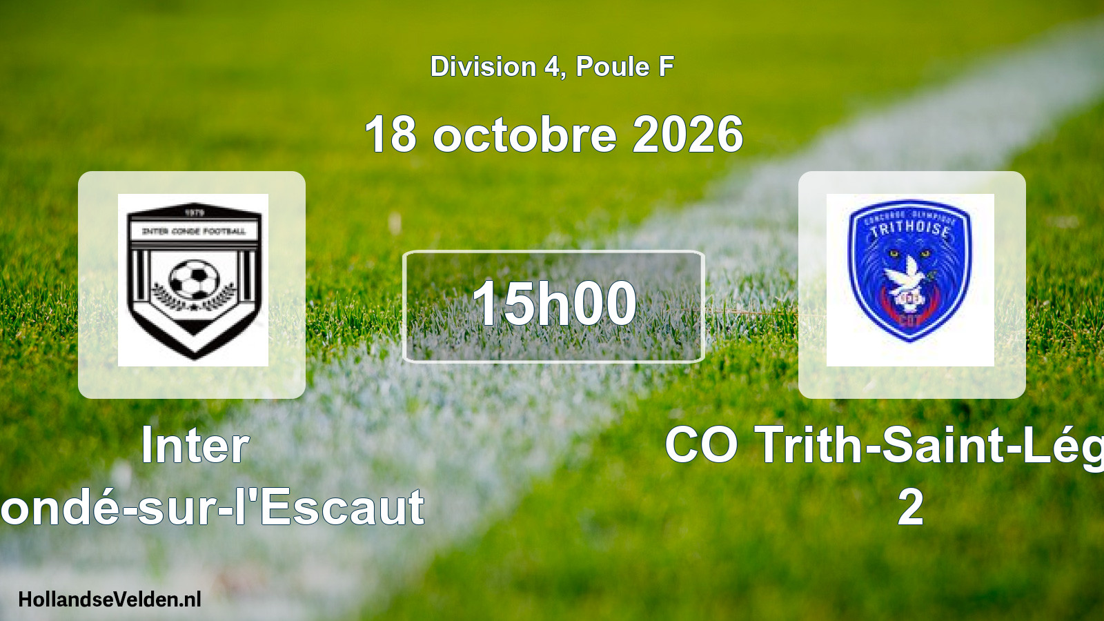 Scheduled Match: Inter Condé-sur-l'Escaut - CO Trith-Saint-Léger 2 (18 October 2026)