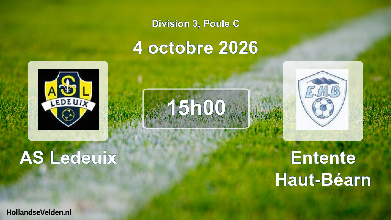 Scheduled Match: AS Ledeuix - Entente Haut-Béarn (4 October 2026)