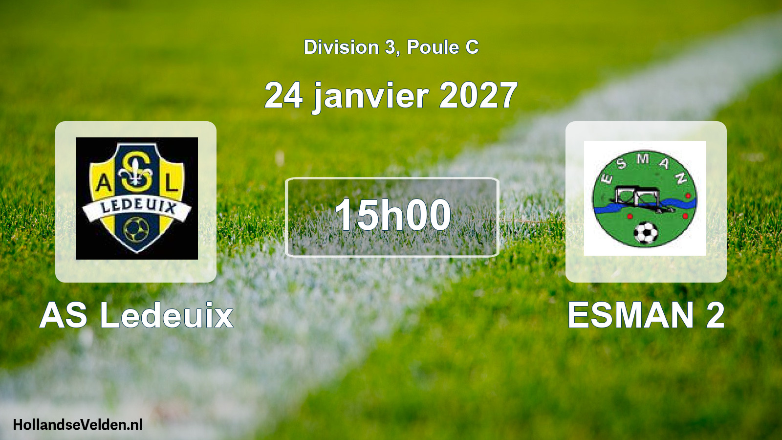 Scheduled Match: AS Ledeuix - ESMAN 2 (24 January 2027)