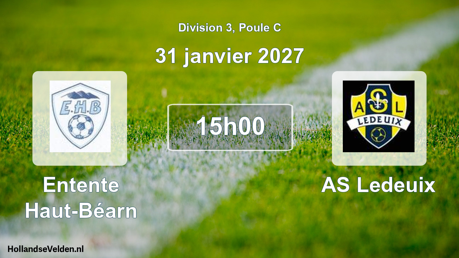 Scheduled Match: Entente Haut-Béarn - AS Ledeuix (31 January 2027)