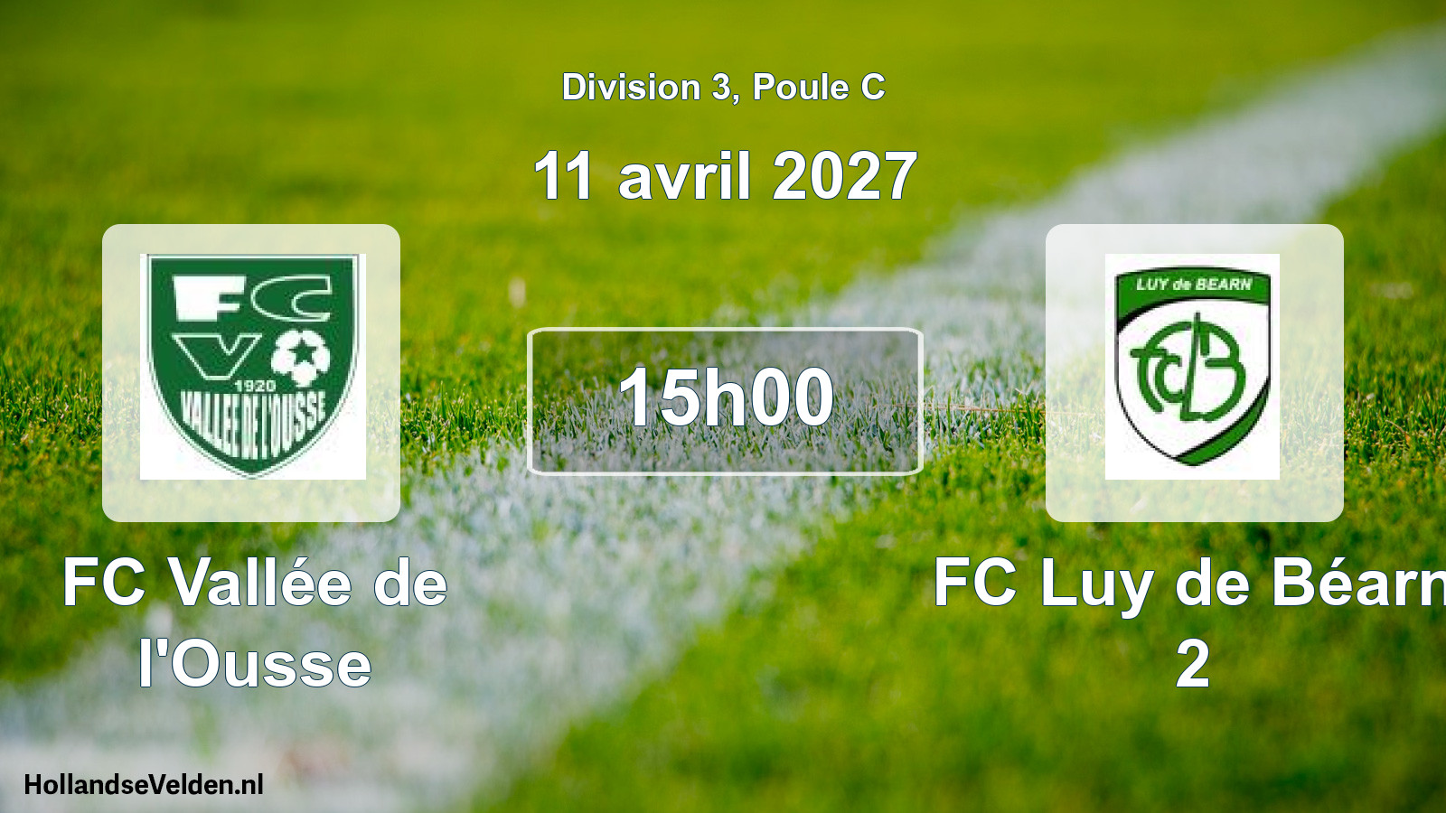 Scheduled Match: FC Vallée de l'Ousse - FC Luy de Béarn 2 (11 April 2027)