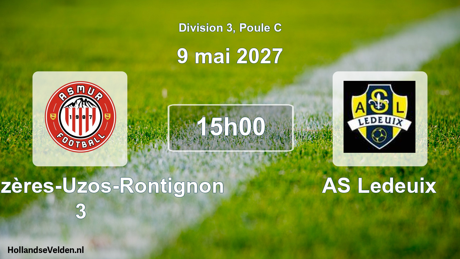 Scheduled Match: AS Mazères-Uzos-Rontignon 3 - AS Ledeuix (9 May 2027)