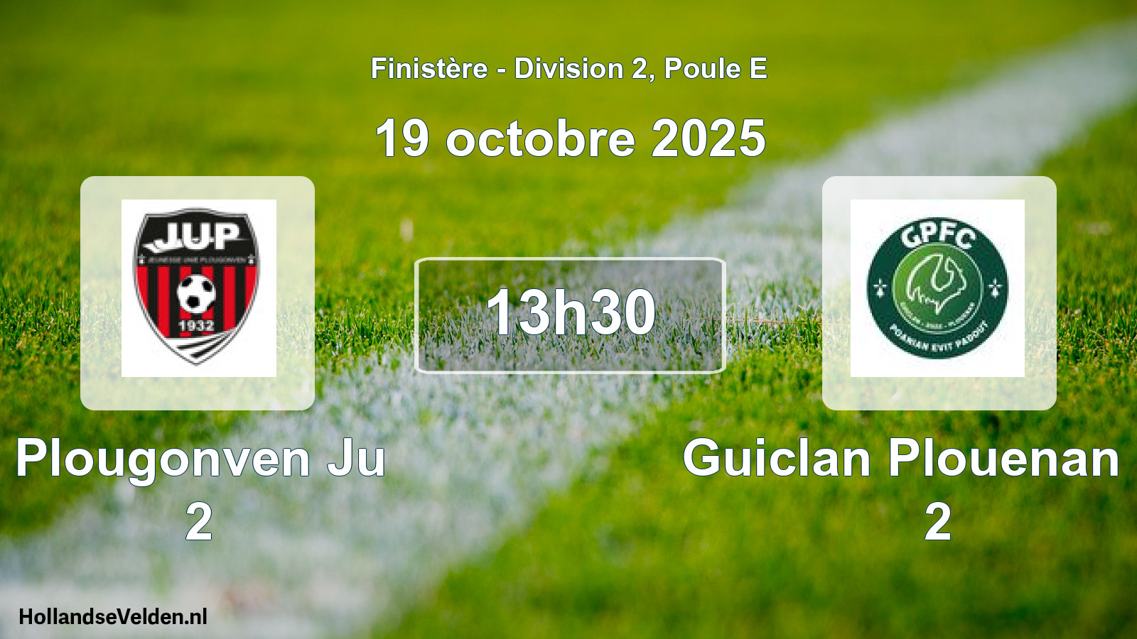 Scheduled Match: Plougonven Ju 2 - Guiclan Plouenan Fc 2 (19 October 2025)