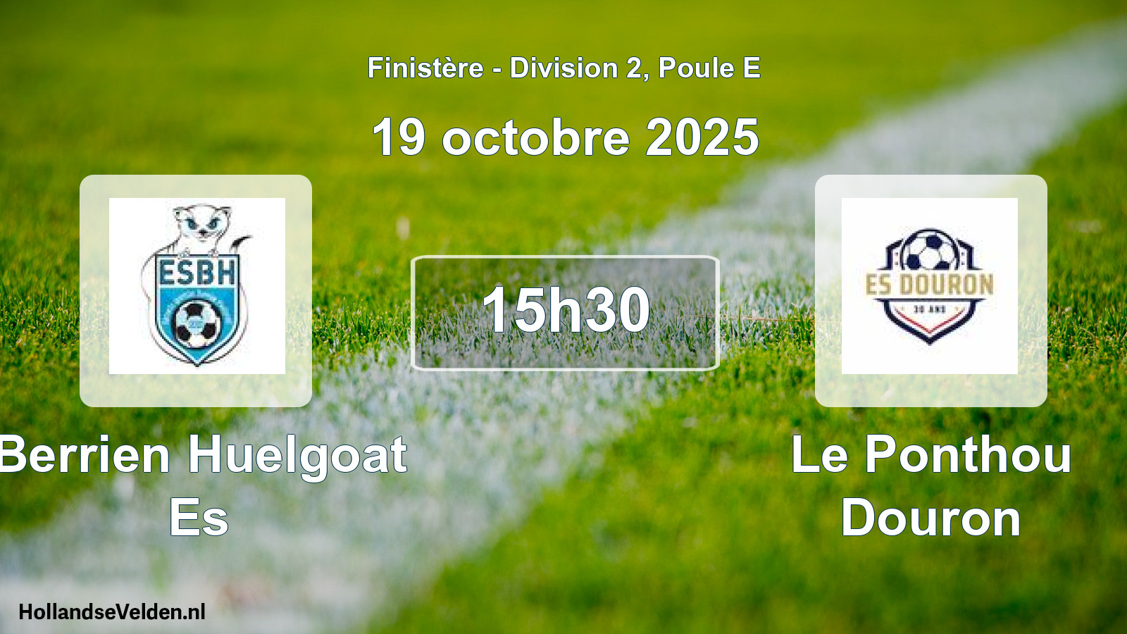 Scheduled Match: Berrien Huelgoat Es - Le Ponthou Douron (19 October 2025)