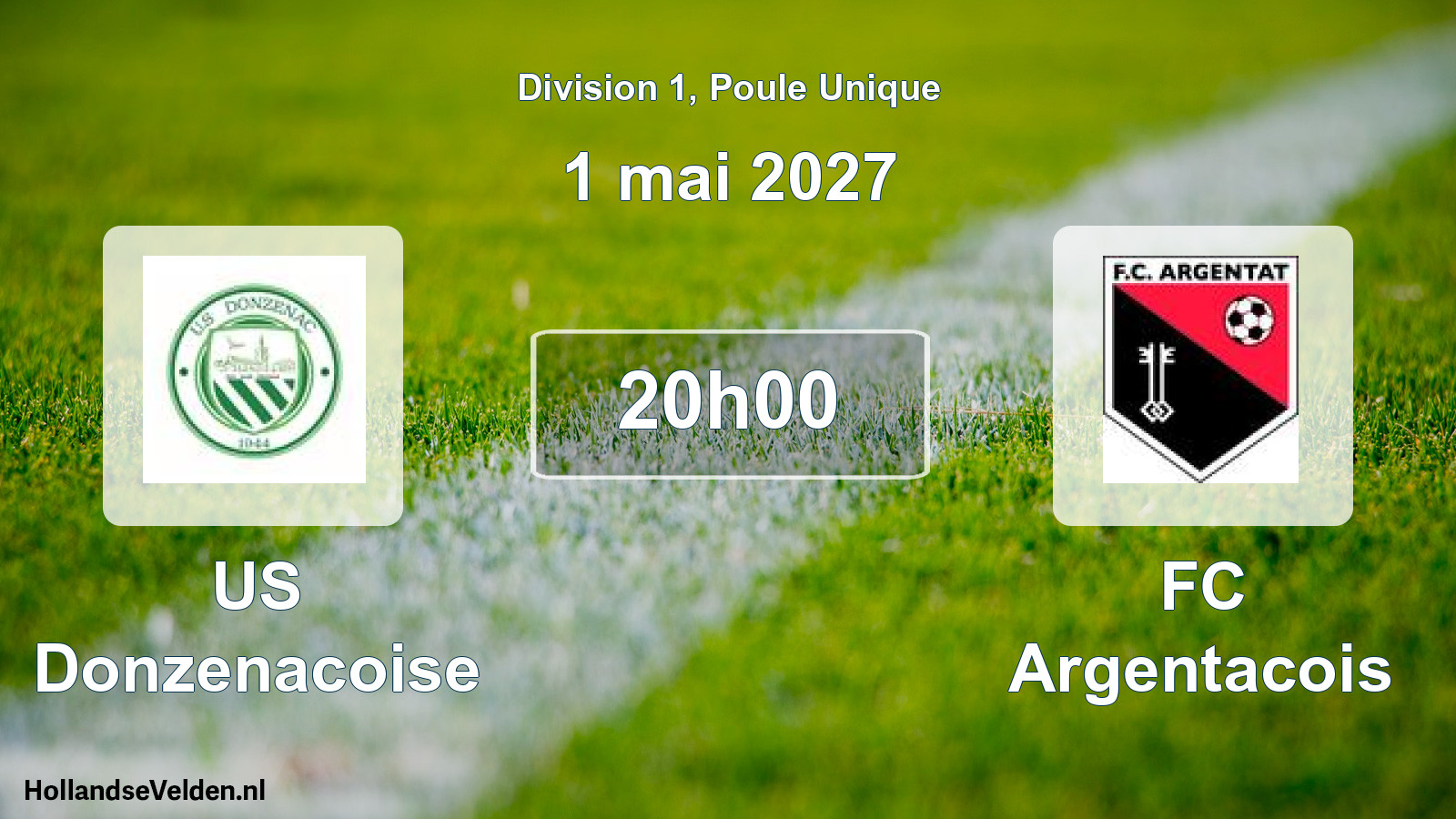 Scheduled Match: US Donzenacoise - FC Argentacois (1 May 2027)