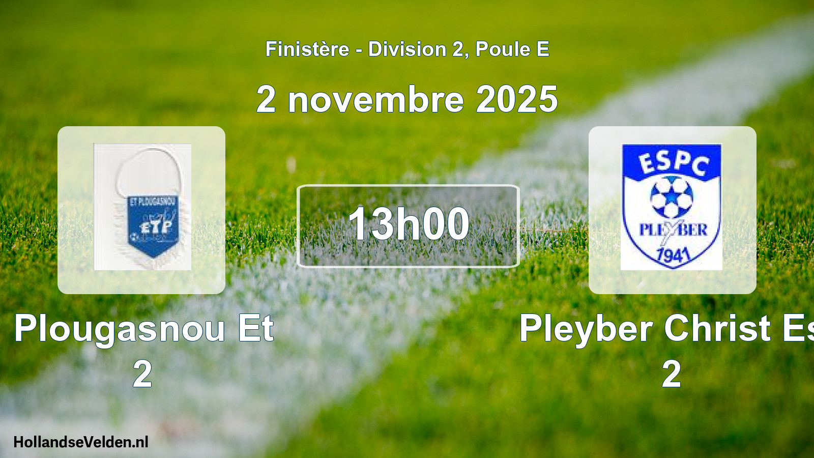 Geplande wedstrijd: Plougasnou Et 2 - Pleyber Christ Es 2 (2 november 2025)