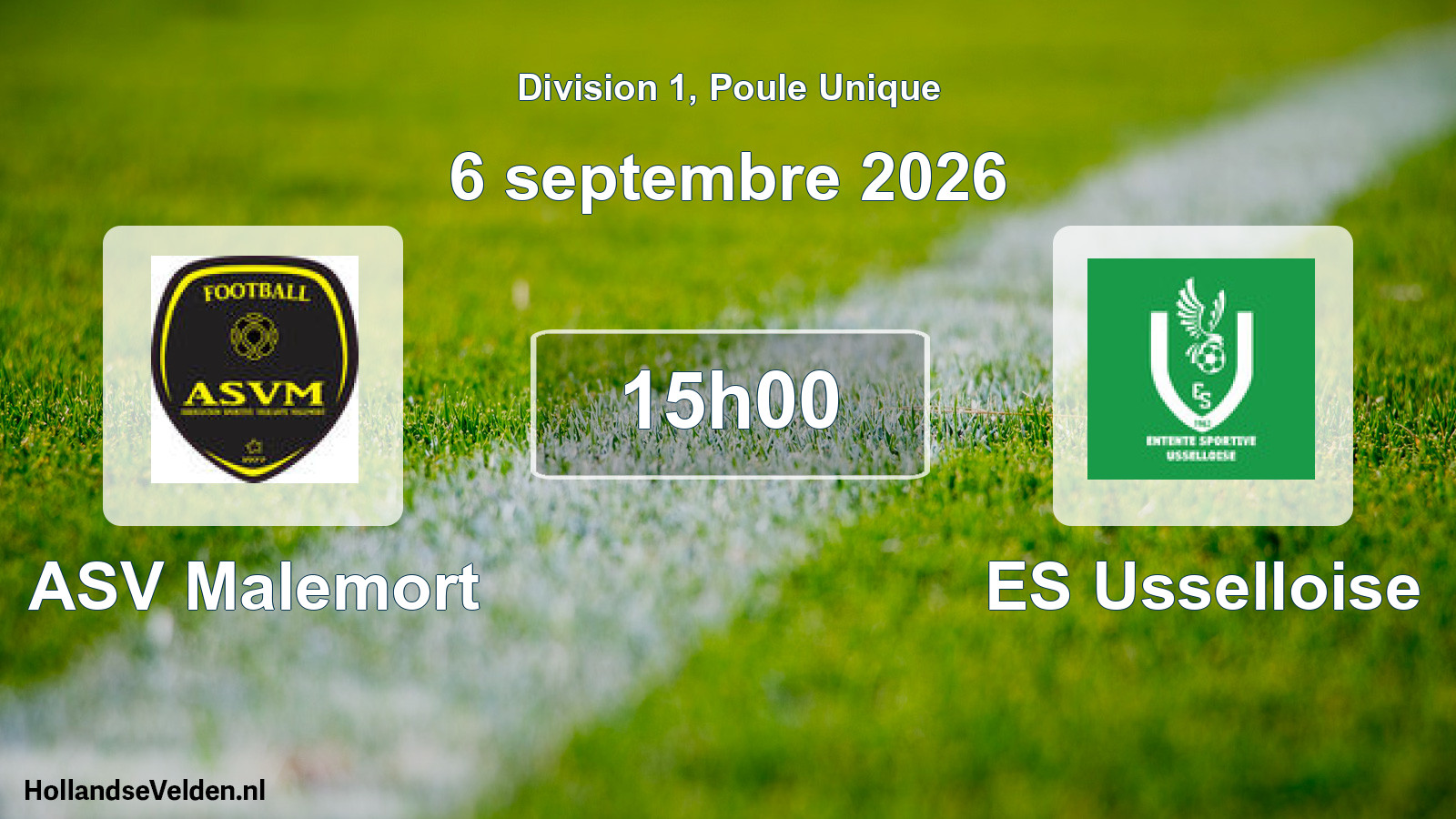 Scheduled Match: ASV Malemort - ES Usselloise (6 September 2026)