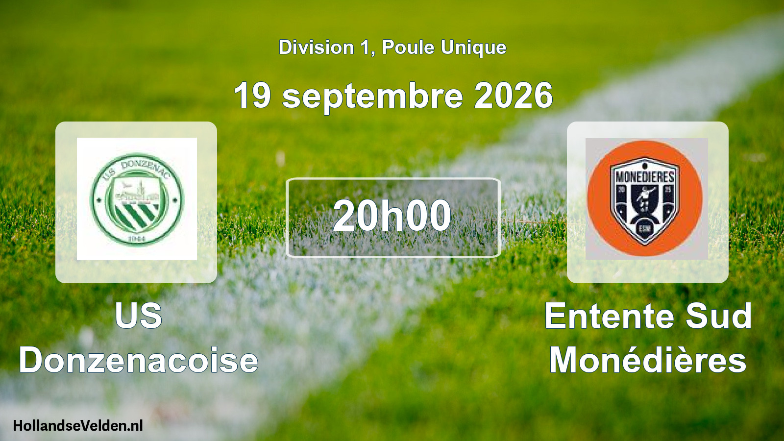 Scheduled Match: US Donzenacoise - Entente Sud Monédières (19 September 2026)