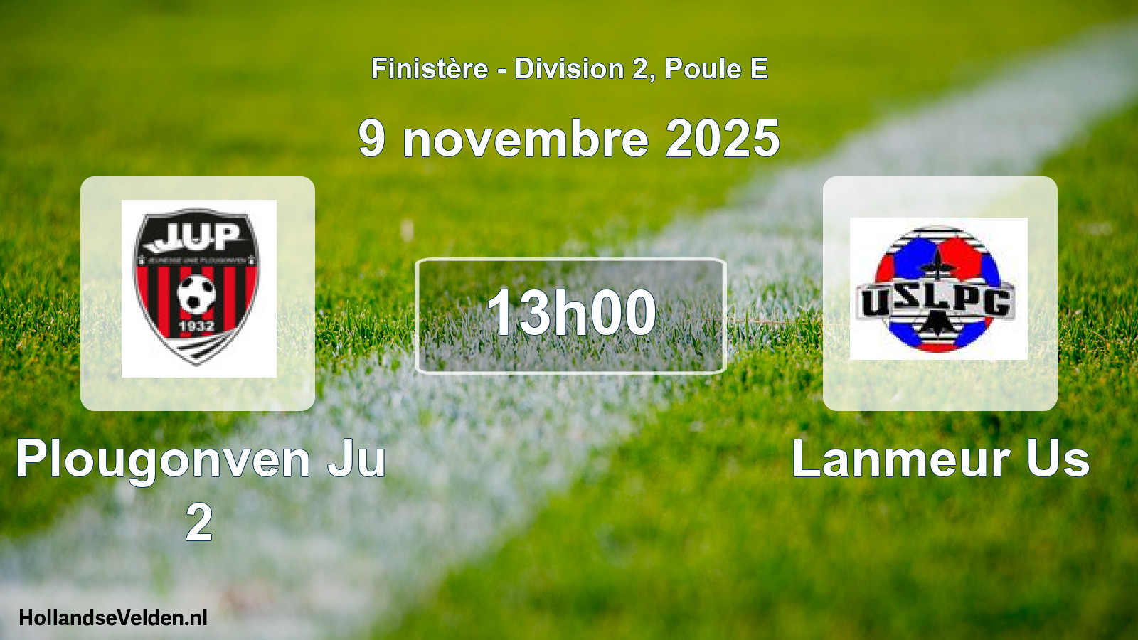 Geplande wedstrijd: Plougonven Ju 2 - Lanmeur Us (9 novembre 2025)