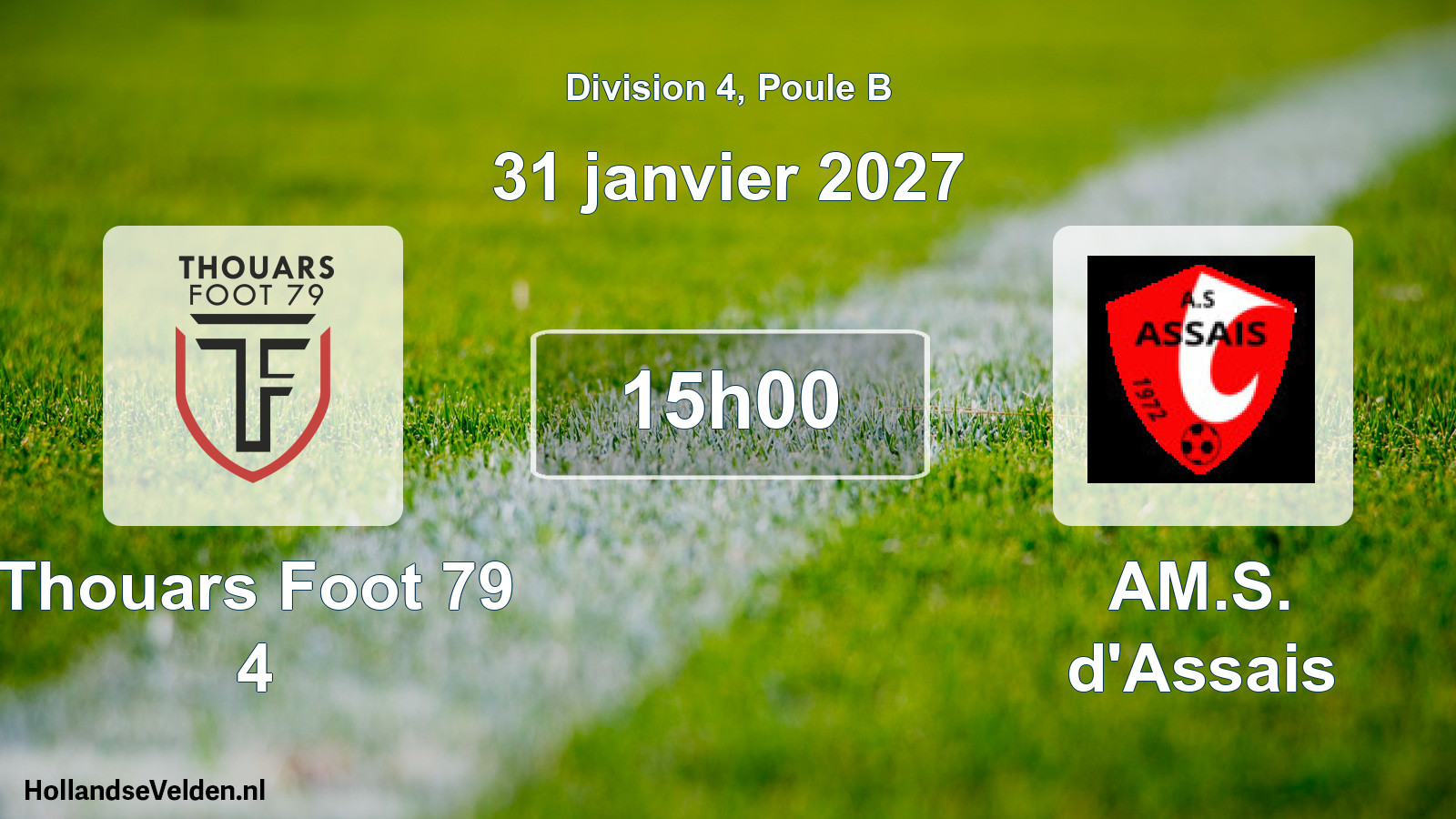 Geplande wedstrijd: Thouars Foot 79 4 - AM.S. d'Assais (31 januari 2027)