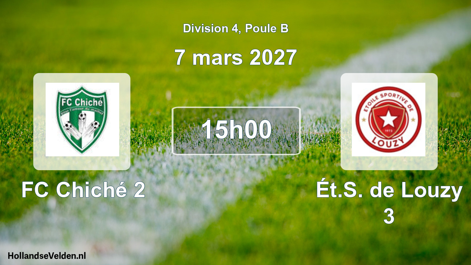 Geplande wedstrijd: FC Chiché 2 - Ét.S. de Louzy 3 (7 maart 2027)