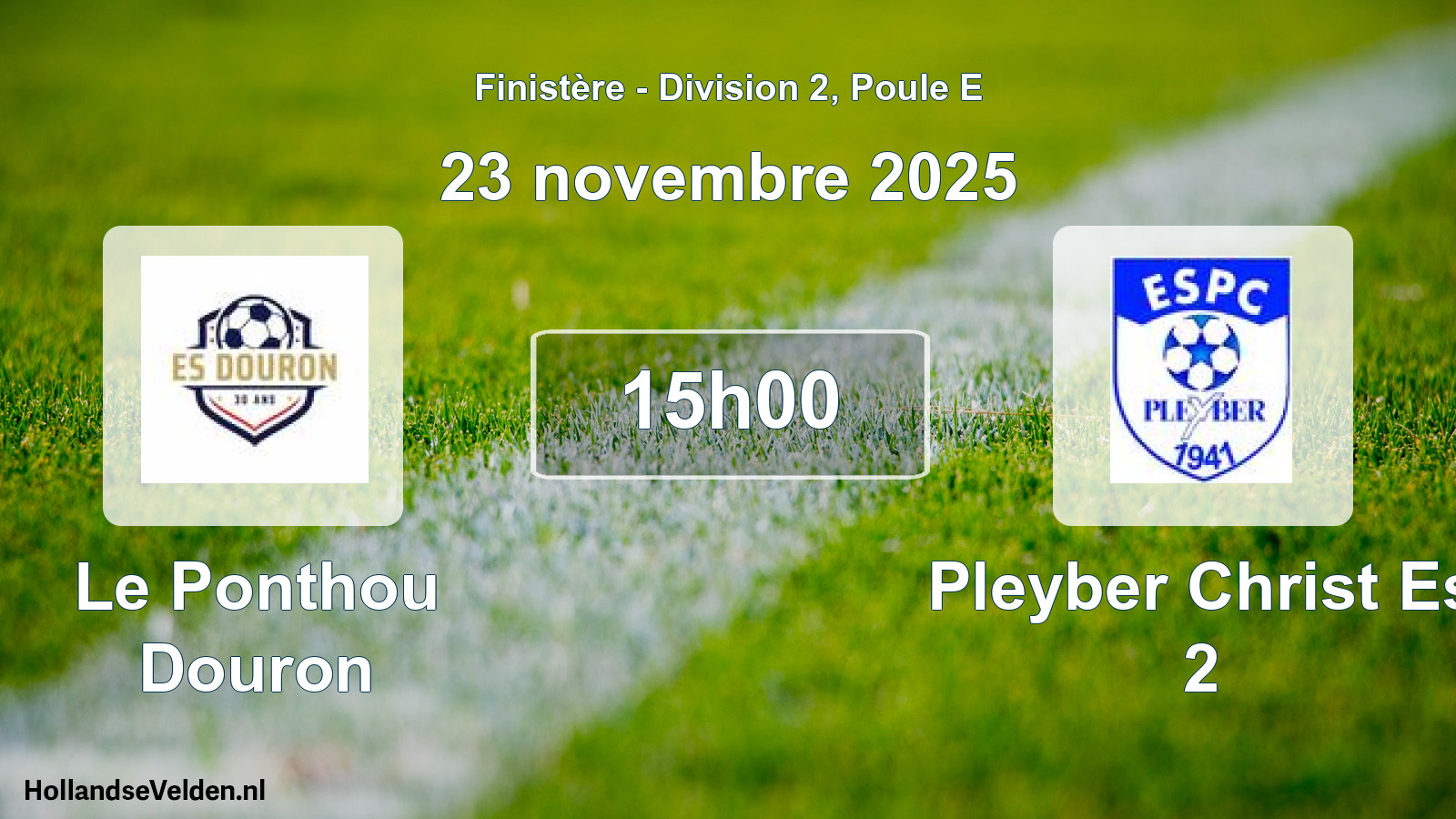 Geplande wedstrijd: Le Ponthou Douron - Pleyber Christ Es 2 (23 november 2025)