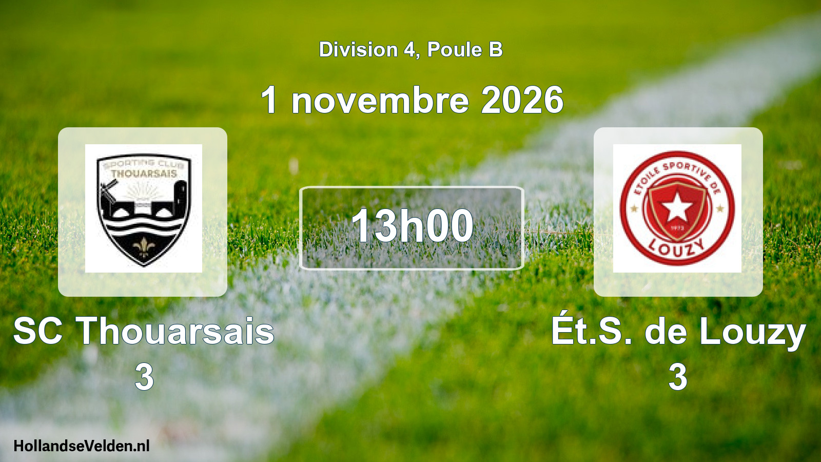 Geplande wedstrijd: SC Thouarsais 3 - Ét.S. de Louzy 3 (1 november 2026)