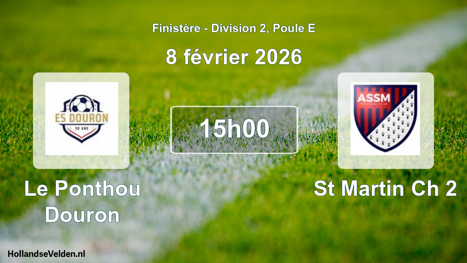 Scheduled Match: Le Ponthou Douron - St Martin Ch 2 (8 February 2026)
