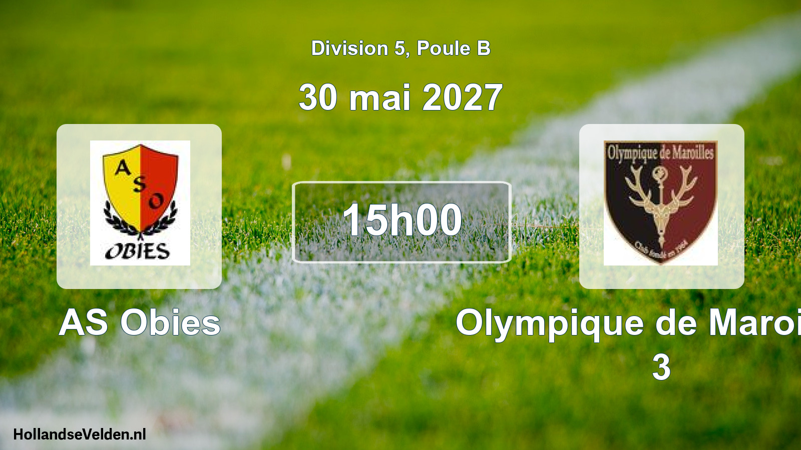 Scheduled Match: AS Obies - Olympique de Maroilles 3 (30 May 2027)