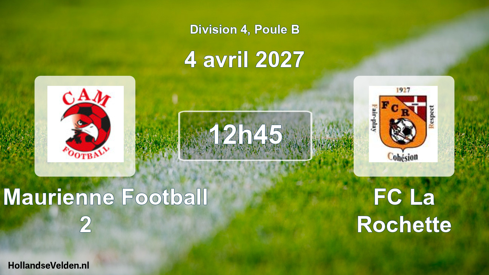 Geplande wedstrijd: CA Maurienne Football 2 - FC La Rochette (4 april 2027)