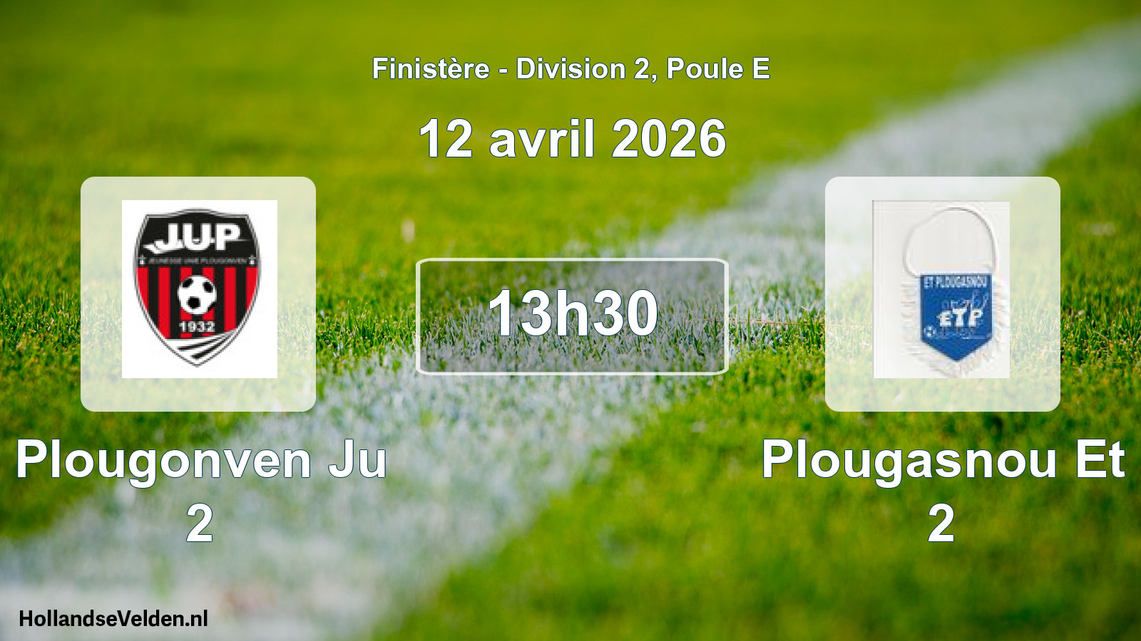 Scheduled Match: Plougonven Ju 2 - Plougasnou Et 2 (12 April 2026)