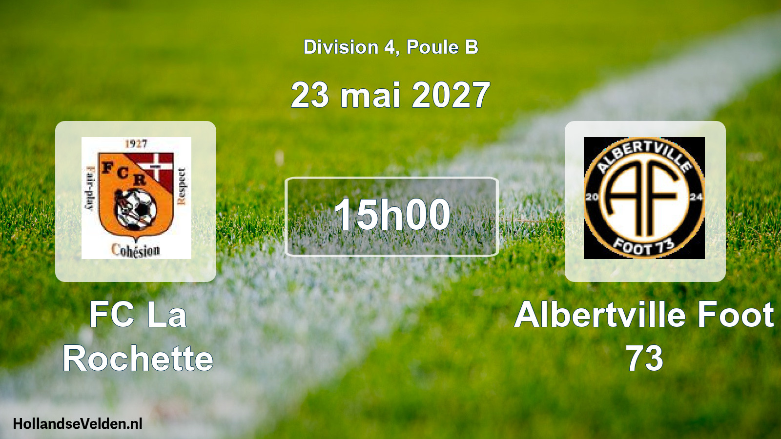 Match programmé: FC La Rochette - Albertville Foot 73 (23 mai 2027)