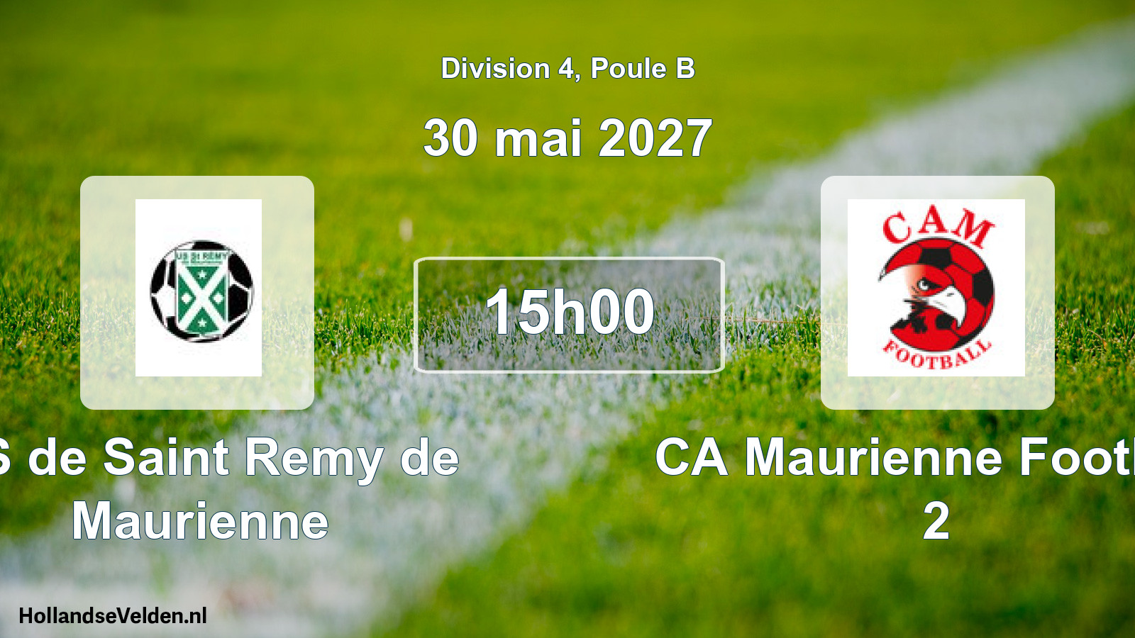 Scheduled Match: US de Saint Remy de Maurienne - CA Maurienne Football 2 (30 May 2027)