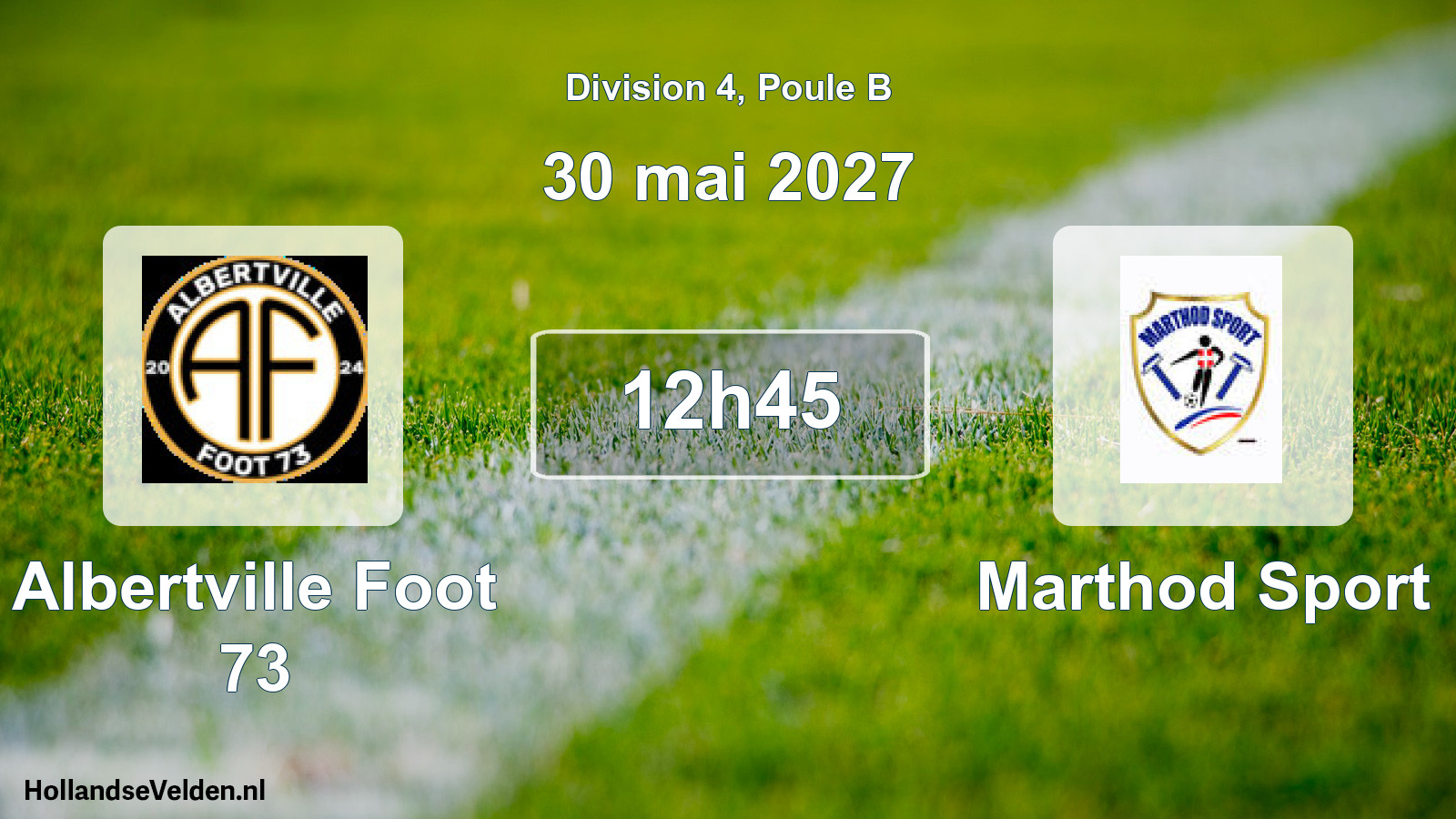 Scheduled Match: Albertville Foot 73 - Marthod Sport (30 May 2027)