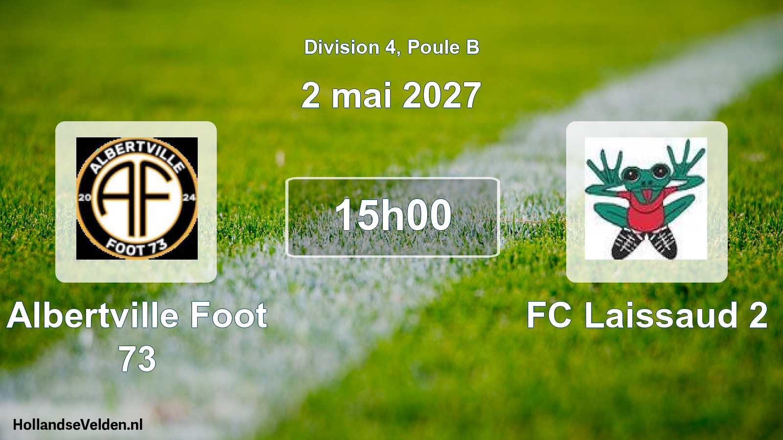 Scheduled Match: Albertville Foot 73 - FC Laissaud 2 (2 May 2027)