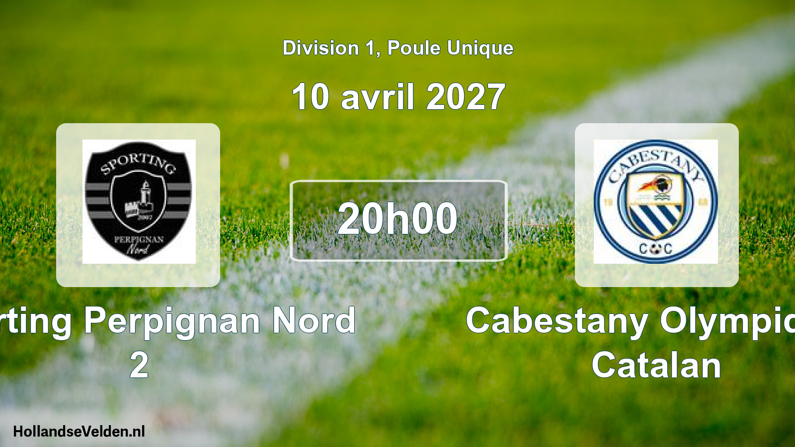 Scheduled Match: Sporting Perpignan Nord 2 - Cabestany Olympique Catalan (10 April 2027)