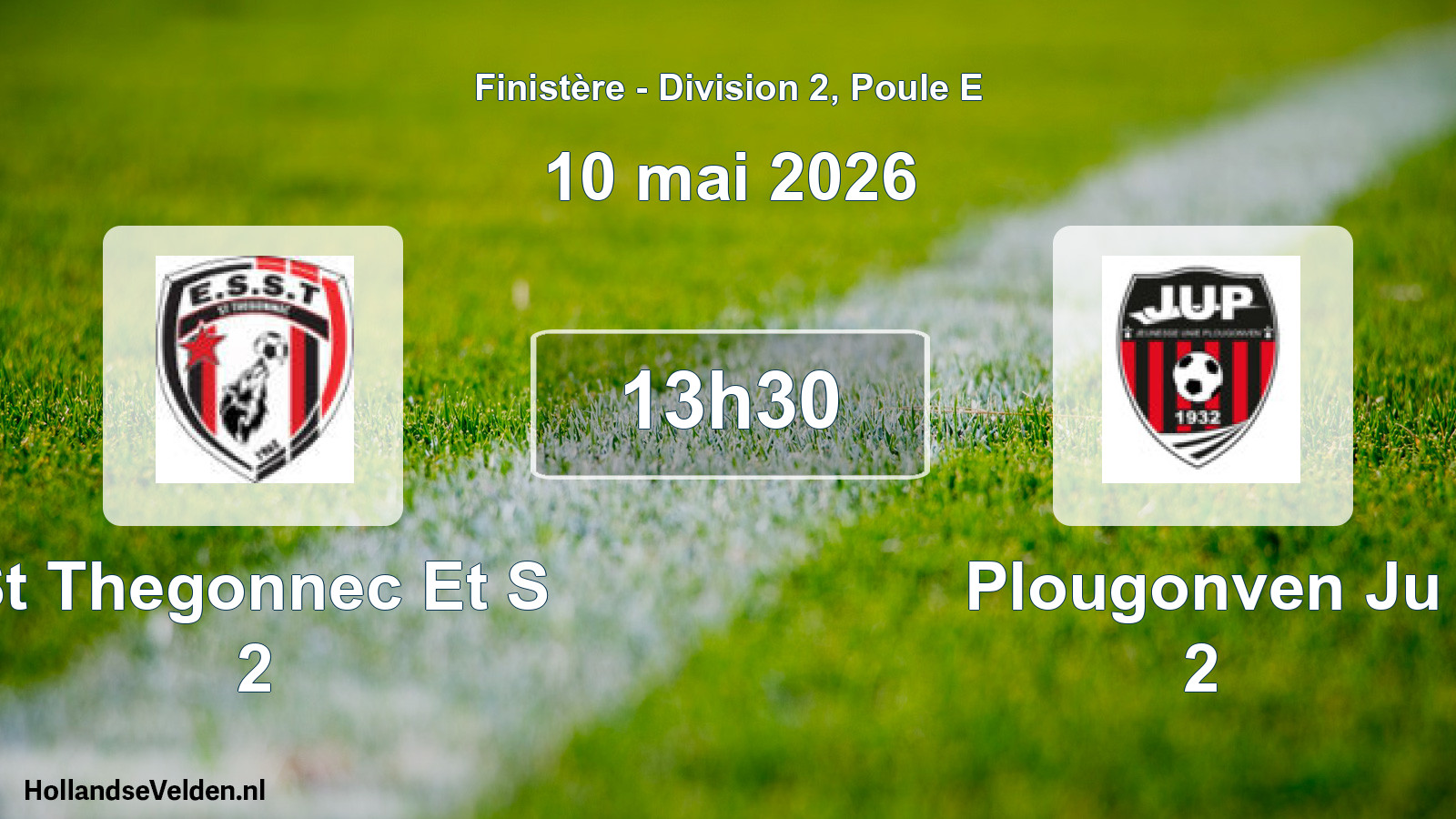 Geplande wedstrijd: St Thegonnec Et S 2 - Plougonven Ju 2 (10 mai 2026)