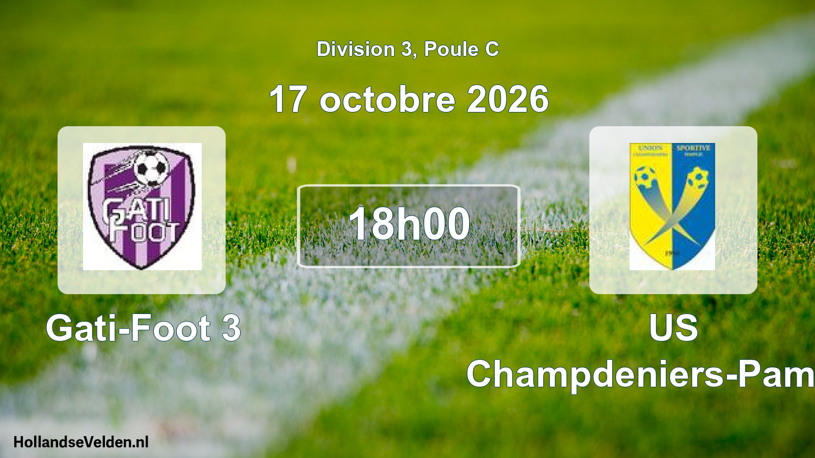Scheduled Match: Gati-Foot 3 - US Champdeniers-Pamplie (17 October 2026)