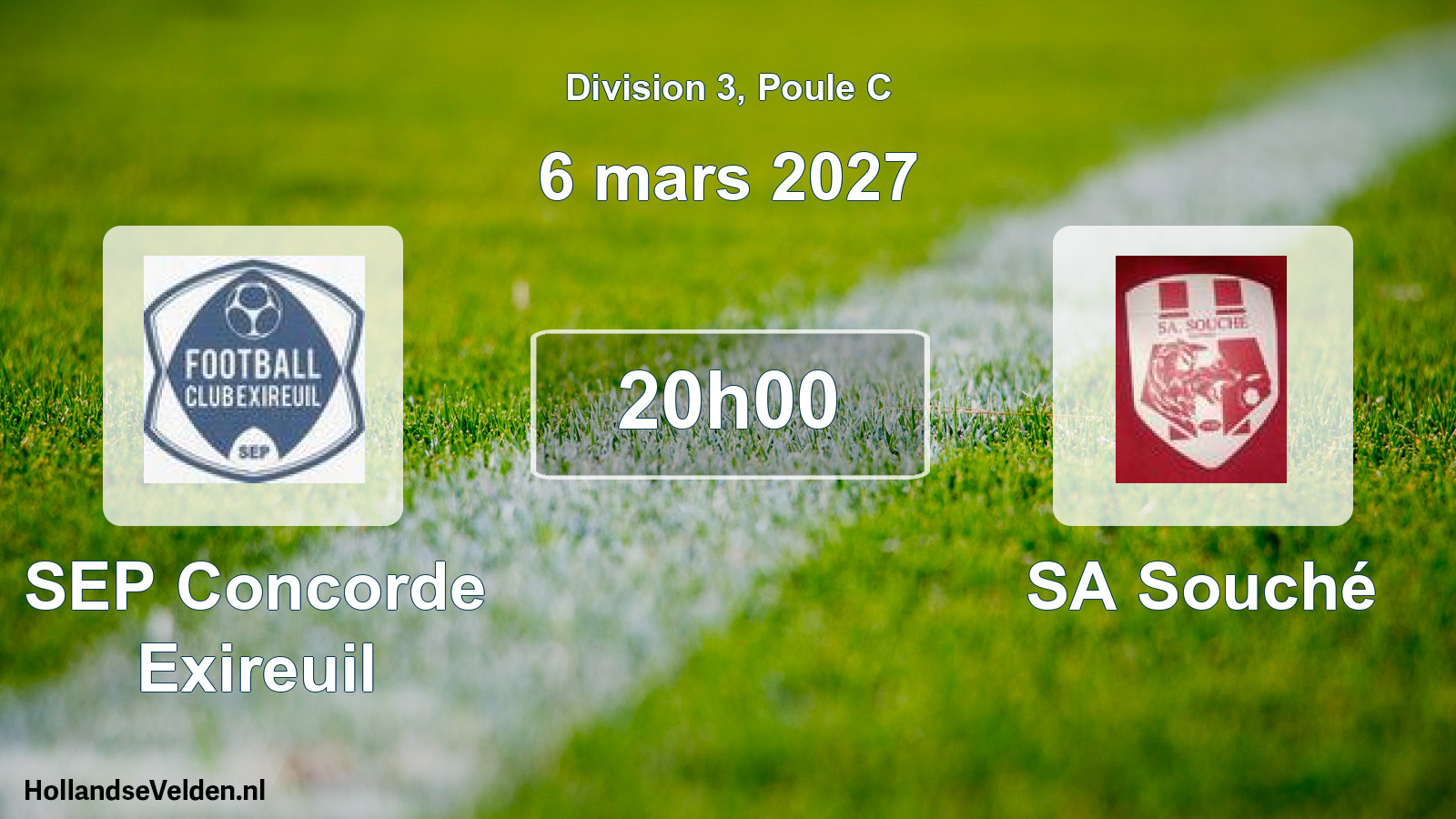 Scheduled Match: SEP Concorde Exireuil - SA Souché (6 March 2027)