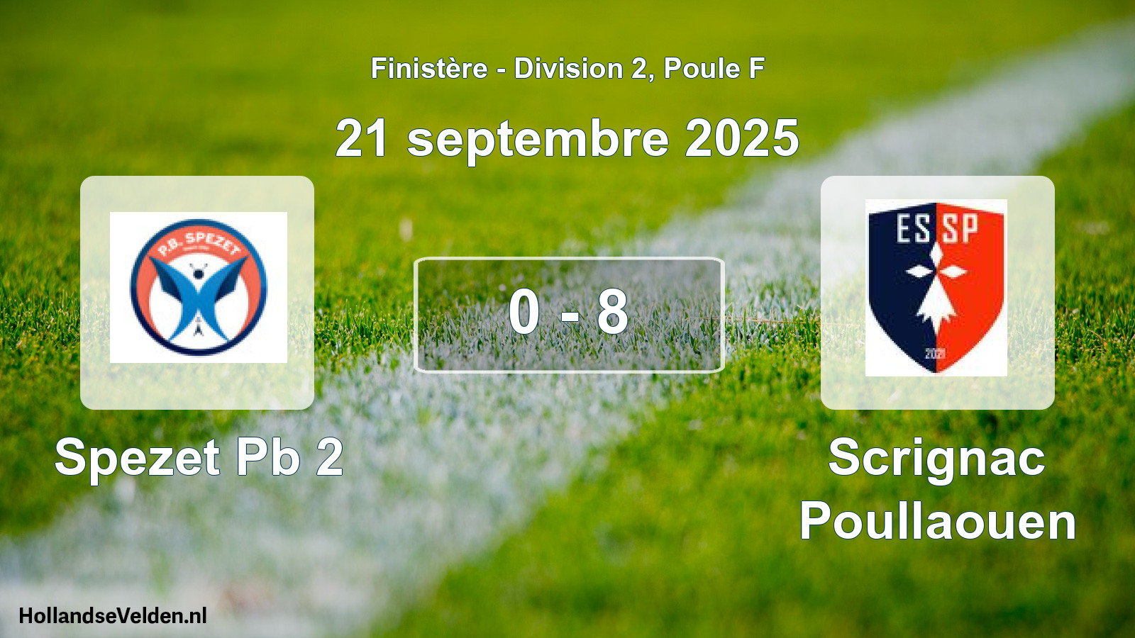 Gespeelde wedstrijd: Spezet Pb 2 - Scrignac Poullaouen 0 - 8 (21 september 2025)