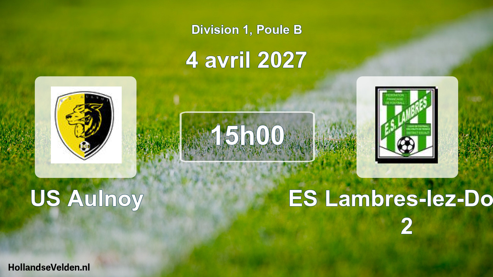 Scheduled Match: US Aulnoy - ES Lambres-lez-Douai 2 (4 April 2027)