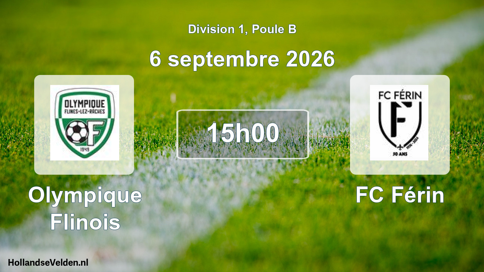 Scheduled Match: Olympique Flinois - FC Férin (6 September 2026)